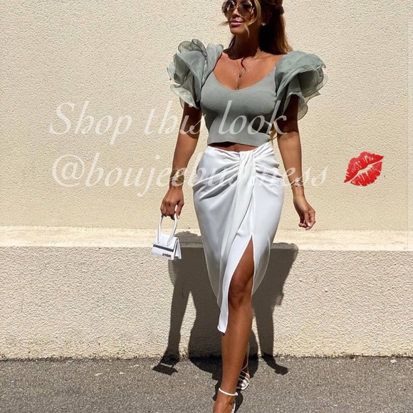 ZARA Knotted Pareo Skirt - Picture 12 of 14